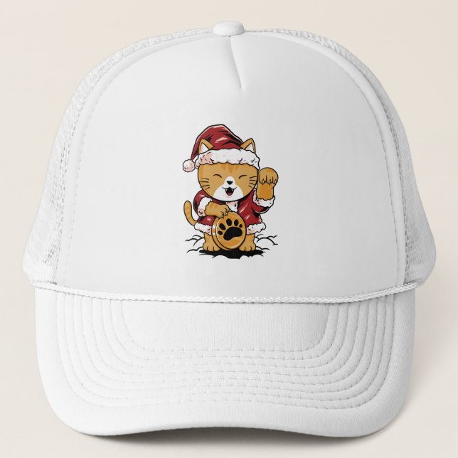 Casquette Lucky Meow (Devant)