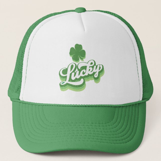 Casquette Lucky Shamrock St Patrick's Day Irish (Devant)