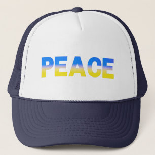 Casquette L'Ukraine bleue et jaune inspire la paix ni la gue