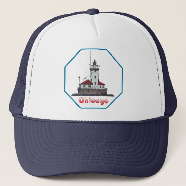 Casquette Lumière du port de Chicago (Devant)