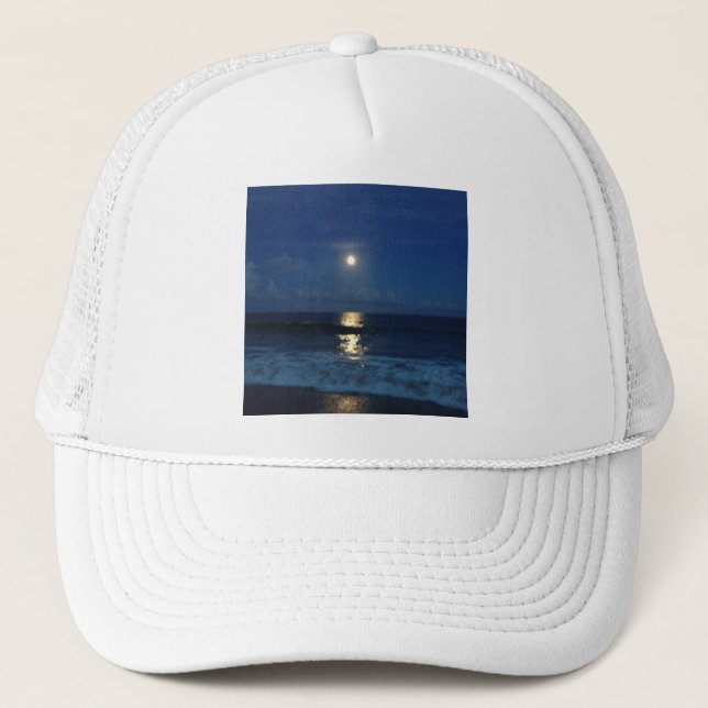 CASQUETTE LUMIÈRE LUNE SUR LA PLAGE (Devant)
