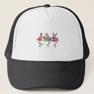 Casquette Lumières de Noël Flamant rose rose Santa Hat Holid