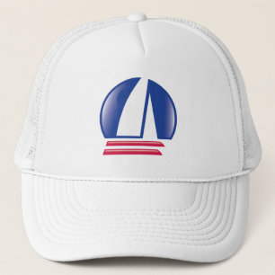 Casquette Lune de Sailing_Pontoon Racing_Blue de catamaran
