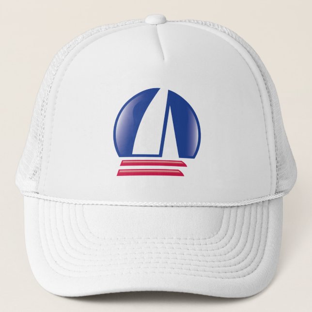 Casquette Lune de Sailing_Pontoon Racing_Blue de catamaran (Devant)