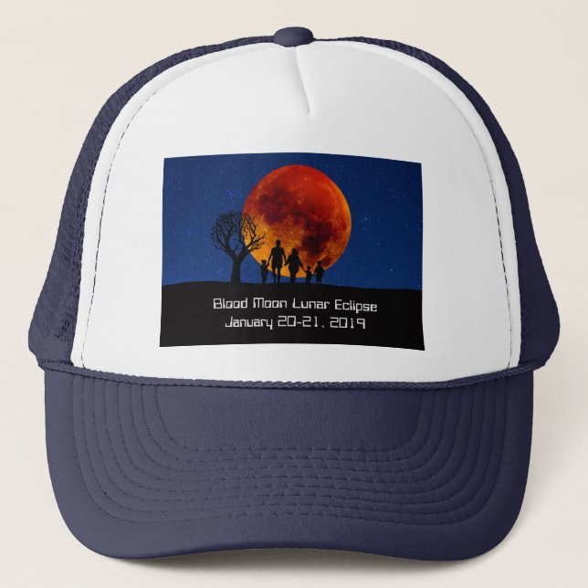 Casquette Lune de sang Éclipse lunaire 2019 (Devant)