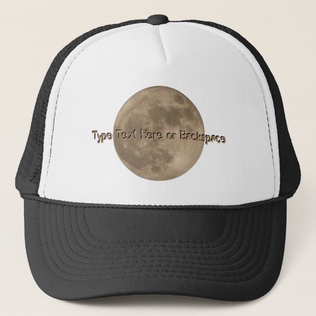 Casquette Lune Pleine lune personnalisée Casquette (Devant)