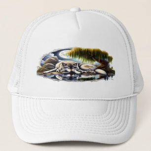 Casquette Lune Sérénité Un Loup Slumpteur