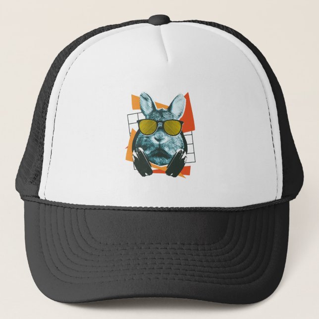 Casquette Lunettes de soleil Lapin Design (Devant)