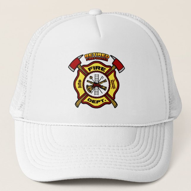 CASQUETTE LUTTE CONTRE LE FEU RETIRÉE (Devant)