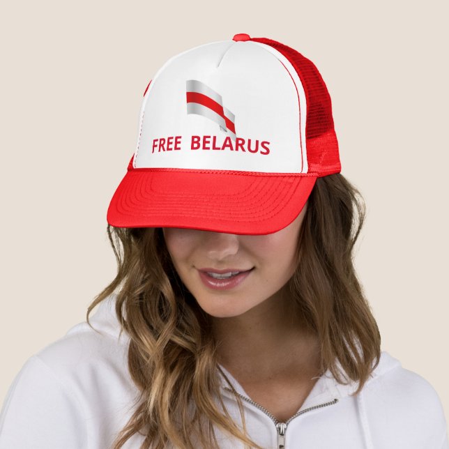Casquette Lutte pour la liberté en Biélorussie. (En situation)