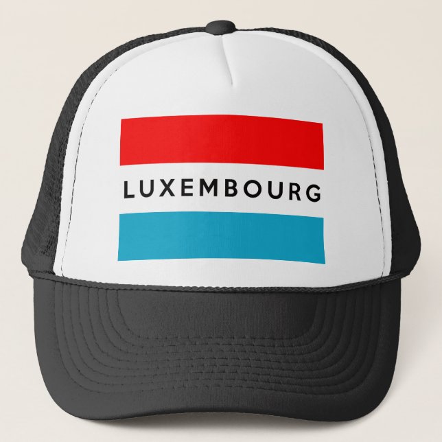 Casquette luxembourg pays symbole nom texte (Devant)