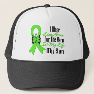 Casquette Lymphome Cancer Ruban Mon héros Mon fils