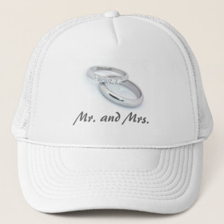 Casquette M. & Bandes Mariages Mme/Silver