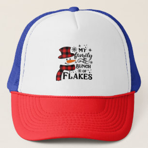Casquette Ma famille est une bande de Flakes Snowflake
