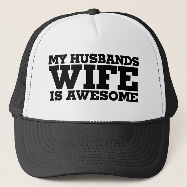 Casquette Ma femme maris est géniale (Devant)