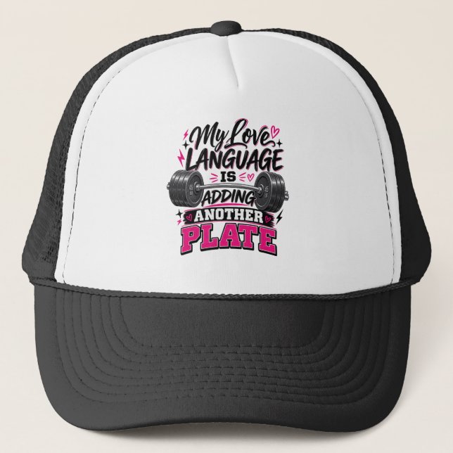 Casquette Ma langue d'amour est d'ajouter une autre plaque  (Devant)