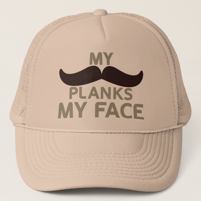 Casquette Ma Moustache Plante Mon Visage (Devant)