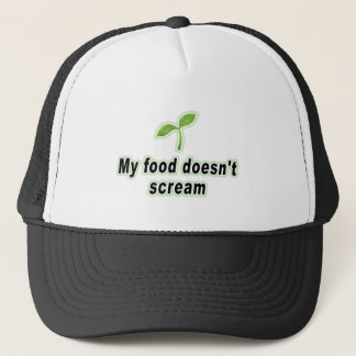 Casquette Ma nourriture ne crie pas pour un régime alimentai