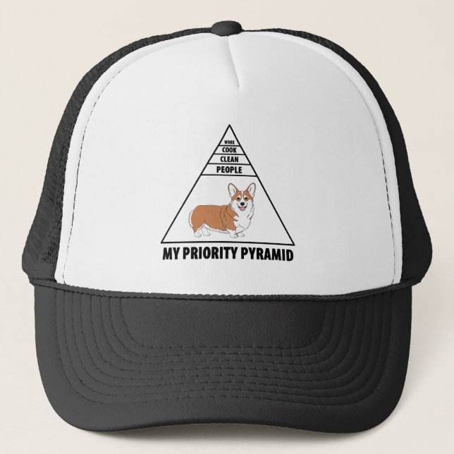 Casquette Ma pyramide de priorité Corgi (Devant)