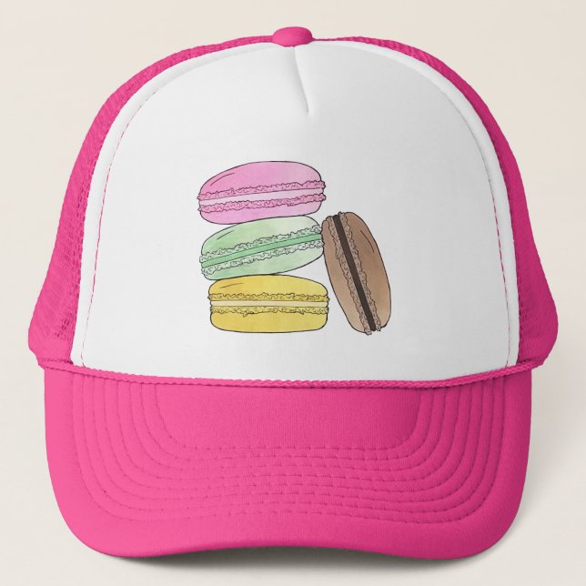 Casquette Macaron French Pastry Cookies Macarons Pâtisserie (Devant)