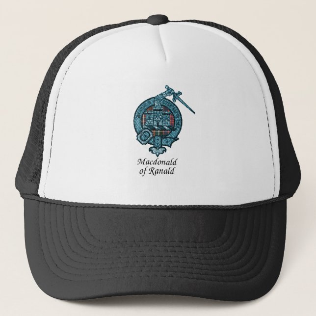 Casquette Macdonald de crête de clan de Ranald (Devant)