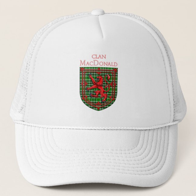 Casquette MacDonald de l'Ancien Tartan des Îles (Devant)