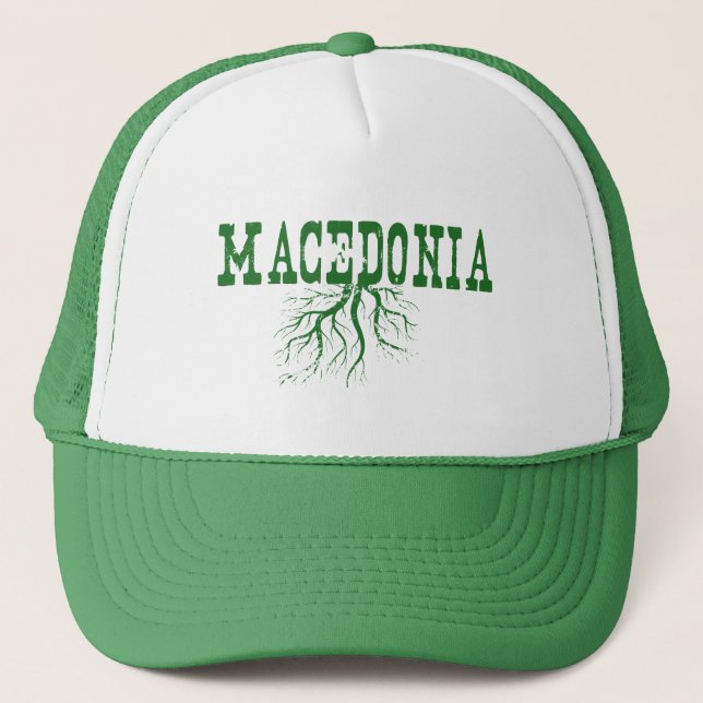 Casquette Macédoine Racines d'arbres racines Macédonienne Wo (Devant)