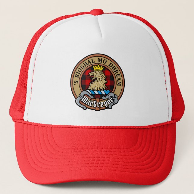 Casquette MacGregor Crest sur Rob Roy Tartan Trucker Hat (Devant)