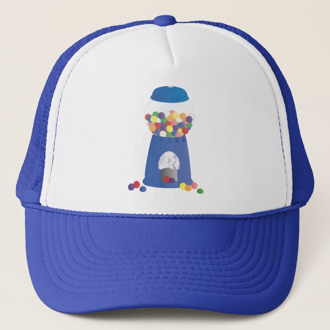 Casquette Machine à balles bleu (Devant)