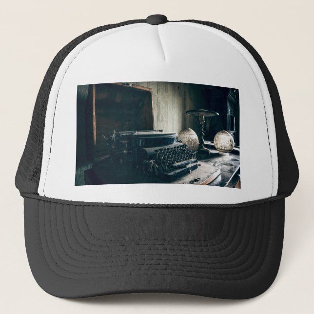 Casquette Machine à écrire vintage (Devant)