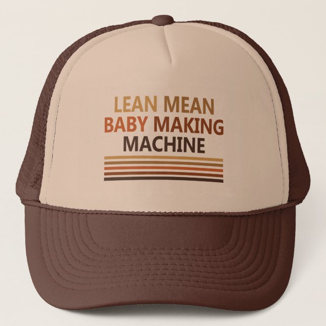 Casquette Machine Lean Moyenne de fabrication de bébé (Devant)