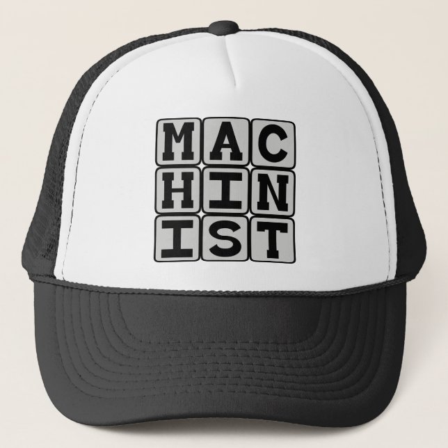 Casquette Machiniste, opérateur de machine (Devant)