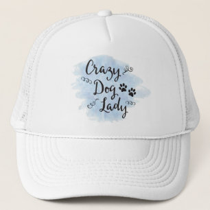 Casquette Madame folle de chien (bleu-clair)