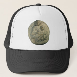 Casquette Madone et Enfant, Tondo Pitti de Michel-Ange