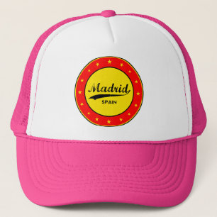 Casquette Madrid, Espagne, cercle, rouge