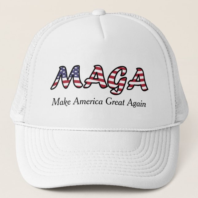 Casquette MAGA font à l'Amérique le grand encore drapeau des (Devant)
