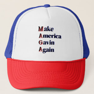 Casquette MAGA   Rendre l'Amérique Gavin à nouveau drôle de 