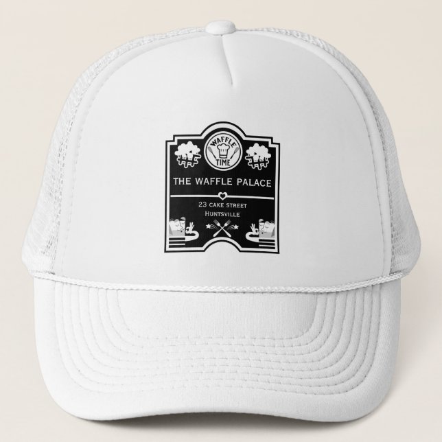 Casquette Magasin De gaufres Ou Boutique D'Aliments (Devant)
