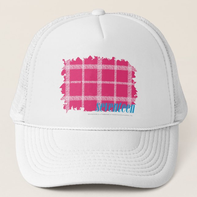 Casquette Magenta 4 de plaid (Devant)