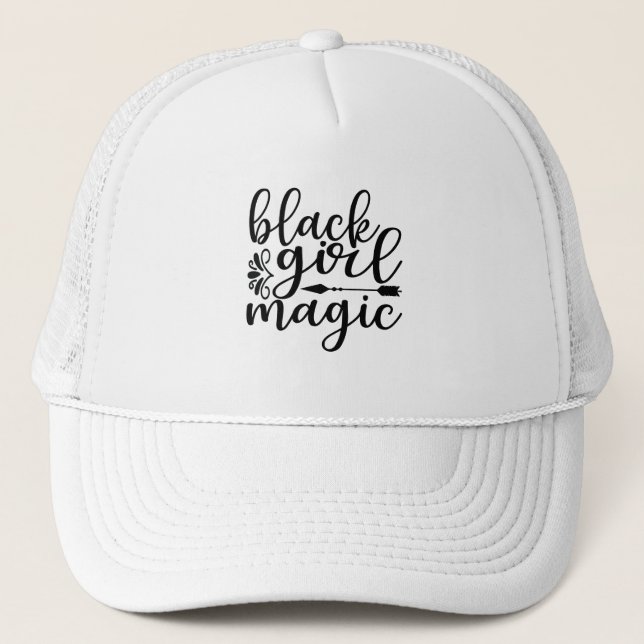 Casquette Magie de la fille noire (Devant)