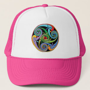 Casquette Magnifique mandala celtique aux tourbillons coloré
