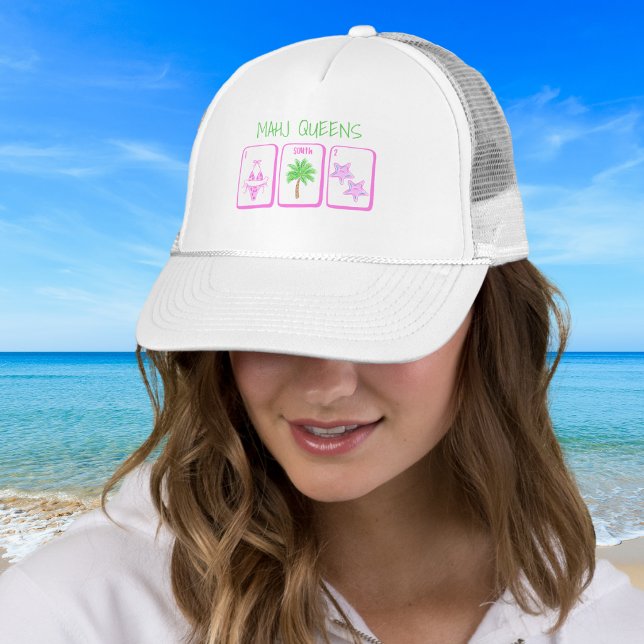 Casquette MAHJ Queens Beach Mahjong (Créateur téléchargé)