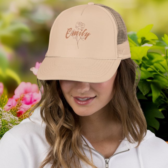 Casquette Maid of honor cap with name - Wedding party hats (Créateur téléchargé)