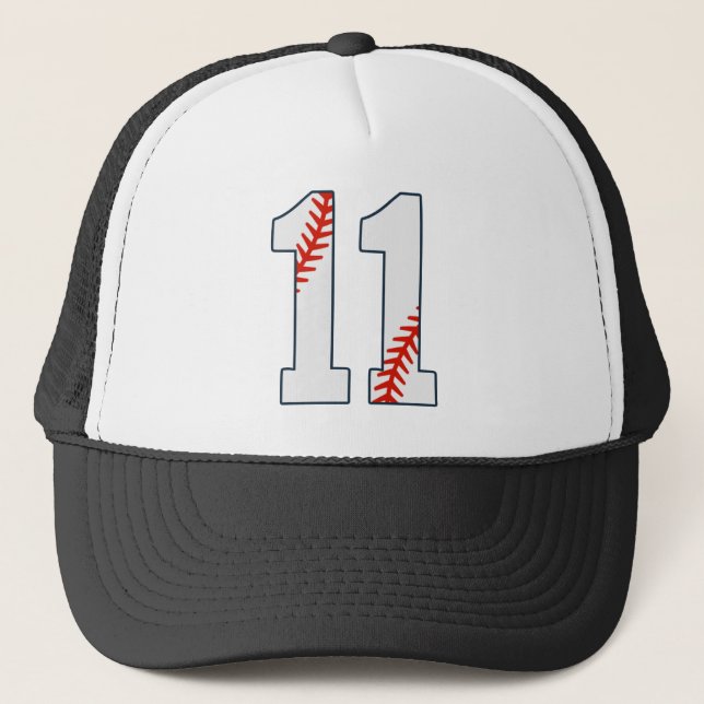 Casquette Maillot de Baseball Numéro 11 (Devant)