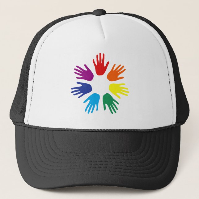 Casquette Main arc-en-ciel (Devant)
