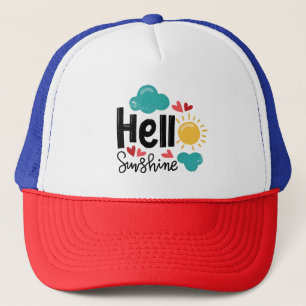 Casquette Main Drake Art - Bonjour Sunshine Texte