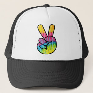 Casquette Main du Signe de paix psychédélique