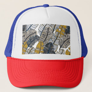 Casquette Main tirée : Feuilles tropicaux