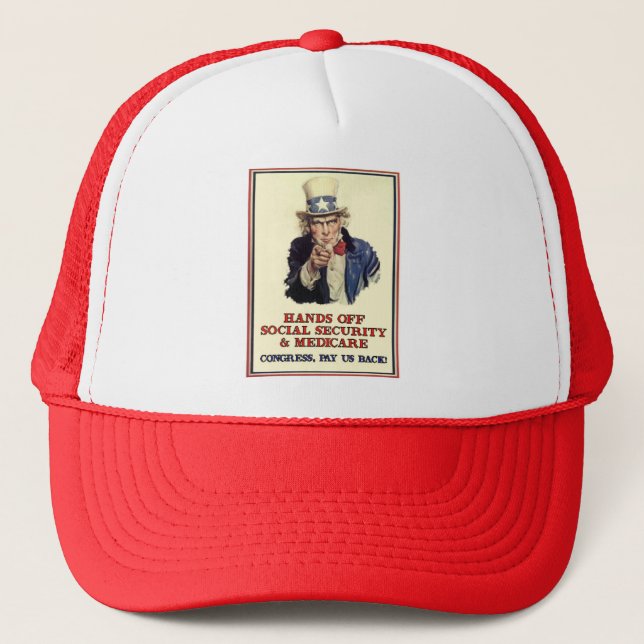Casquette Mains outre de la sécurité sociale (Devant)