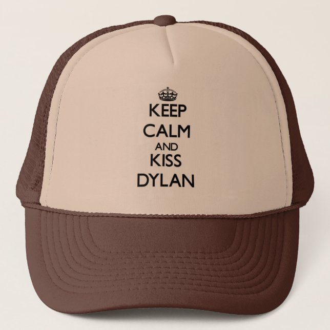 Casquette Maintenez calme et baiser Dylan (Devant)
